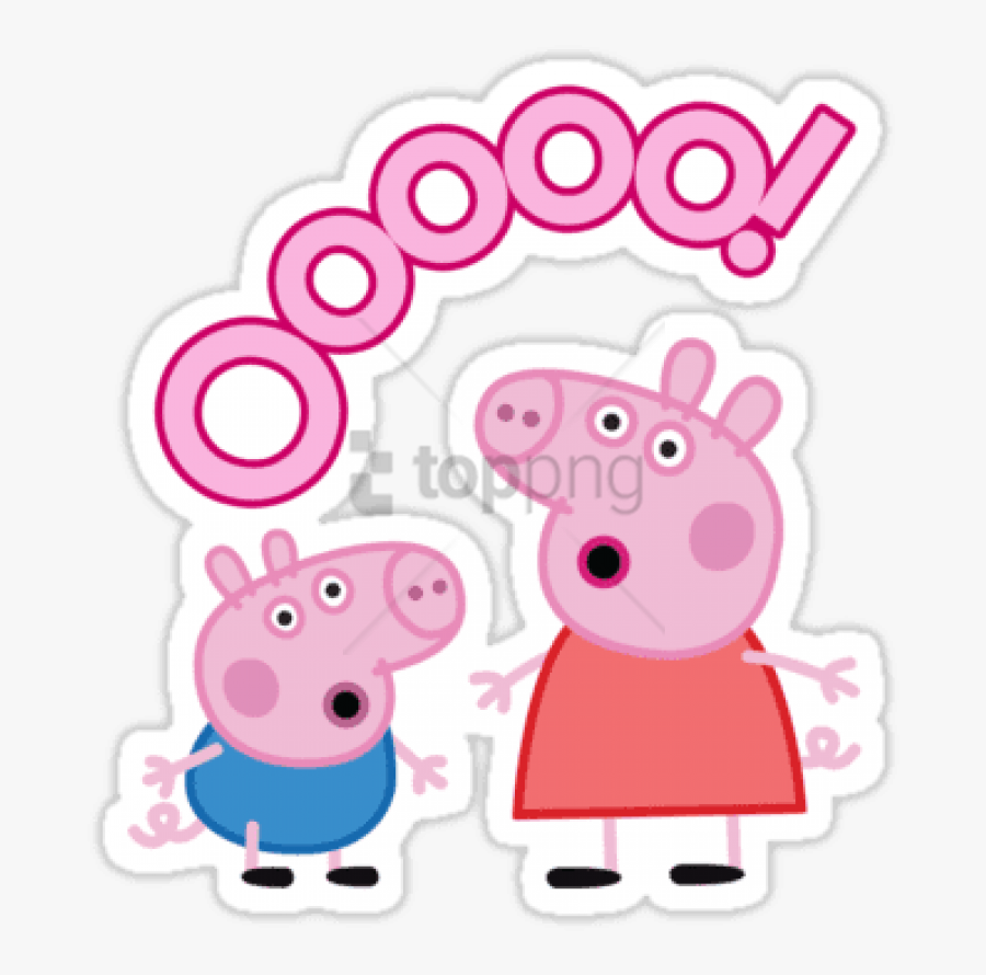 Peppa Pig Clipart Pink - Stickers Peppa Pig Whatsapp, Transparent Clipart