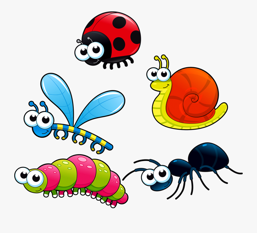 Cartoon Bugs, Transparent Clipart