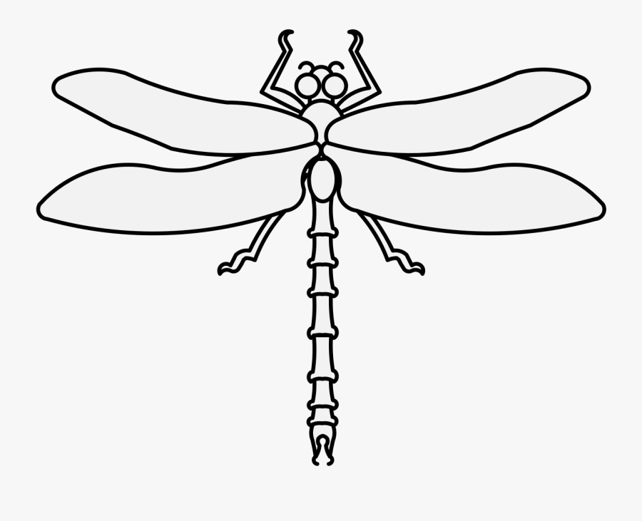 Dragonfly Clipart Traceable - Dragonfly Heraldry, Transparent Clipart