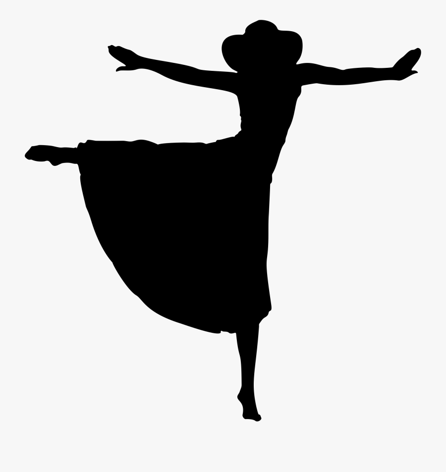 Dancer Silhouette Clipart At Getdrawings - Woman Dancing Silhouette, Transparent Clipart