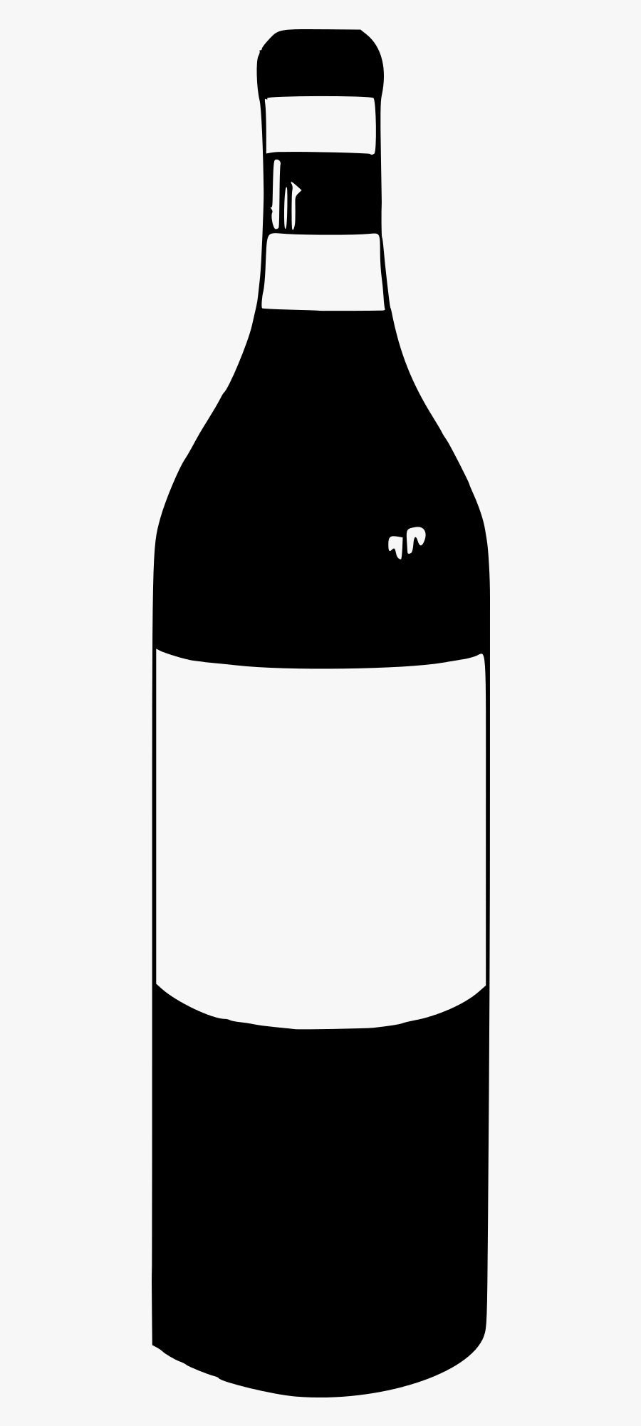 Clipart - Wine Bottle Black Png, Transparent Clipart