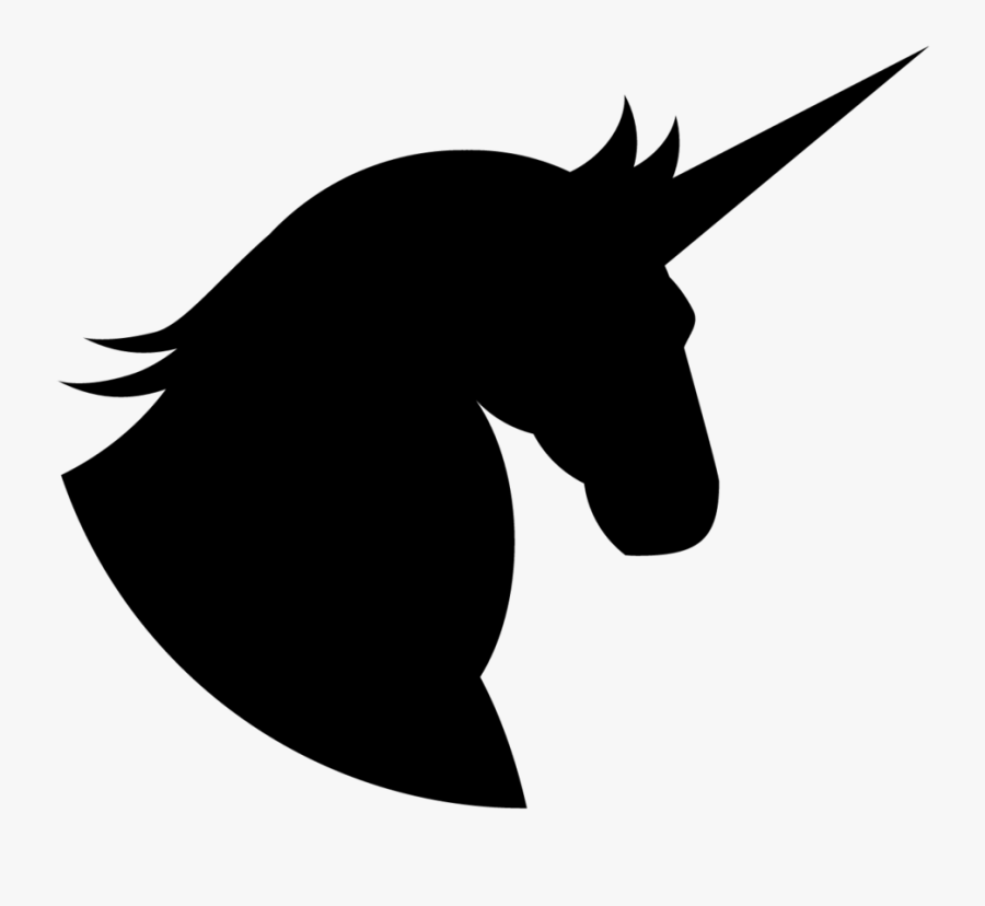 Unicorn Horn Clipart Black - Transparent Unicorn Vector Png, Transparent Clipart
