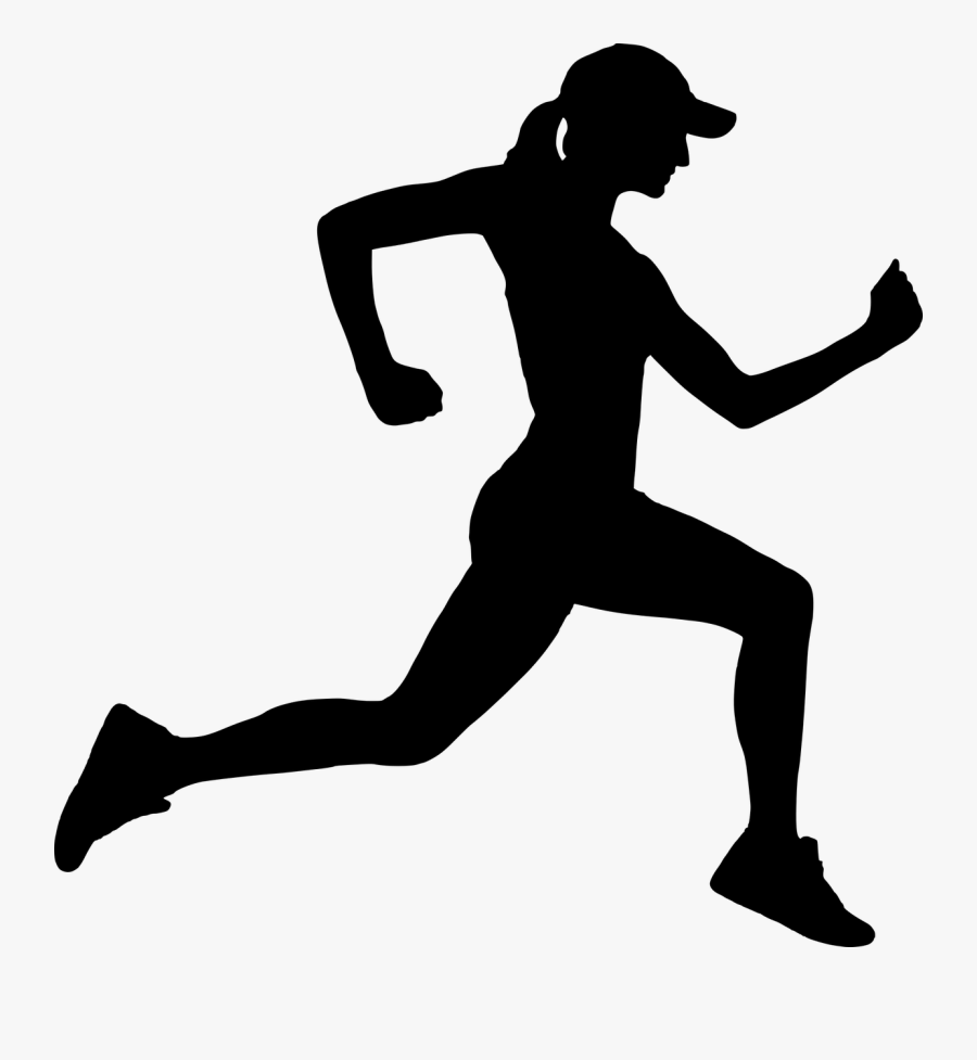 Flexibility Gymnastics Cliparts - Running Man And Woman Png, Transparent Clipart