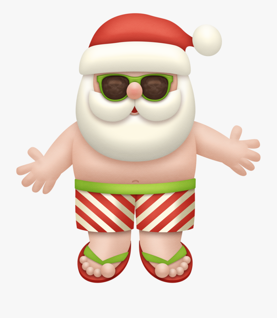 Transparent Santa Claus Png - Tropical Santa Claus Png, Transparent Clipart