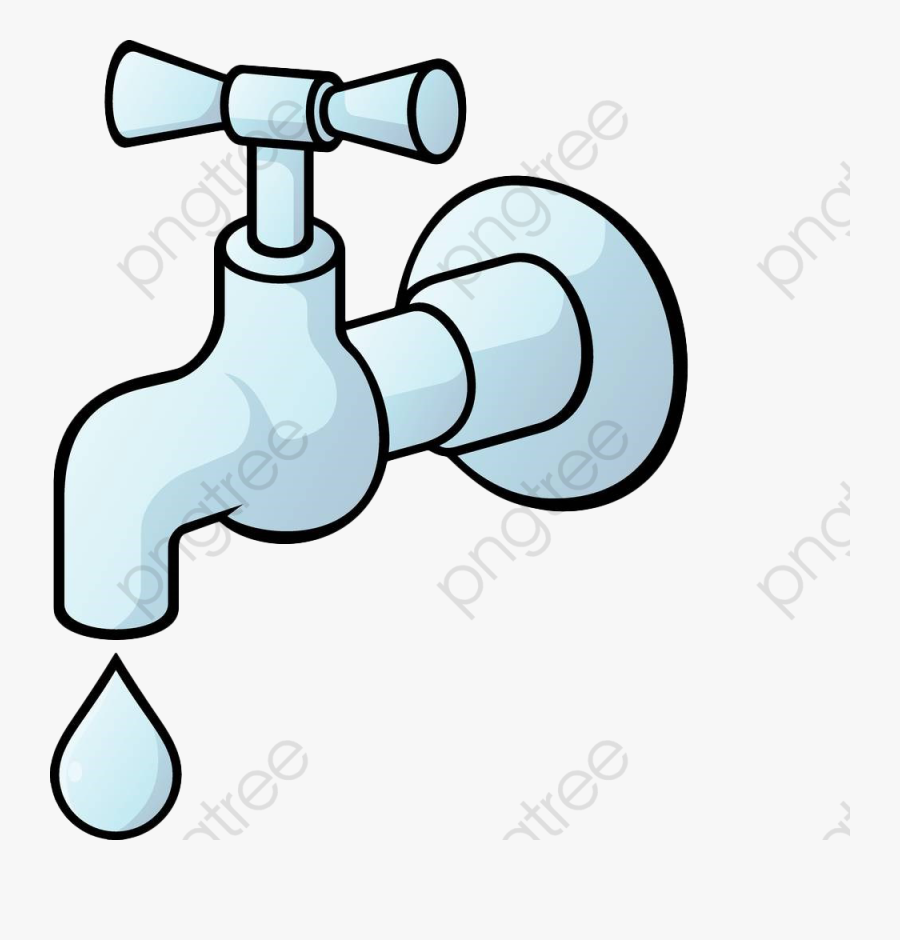 Water Clipart Faucet - Faucet Dripping Water Clipart, Transparent Clipart