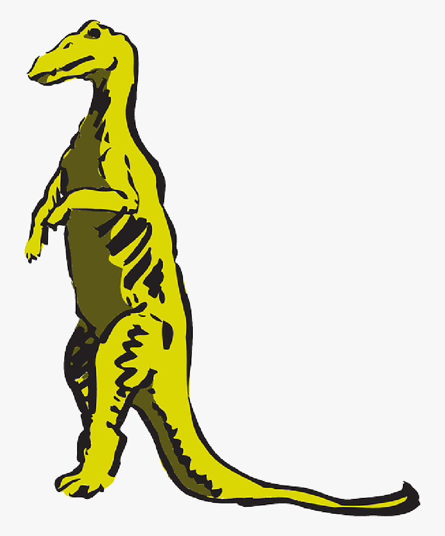 Dinosaur Clip Art Svg - Standing Dinosaurs, Transparent Clipart