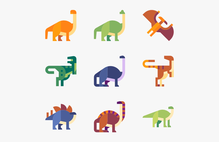 Clip Art Dinosaur Font Free - Dino Icons, Transparent Clipart