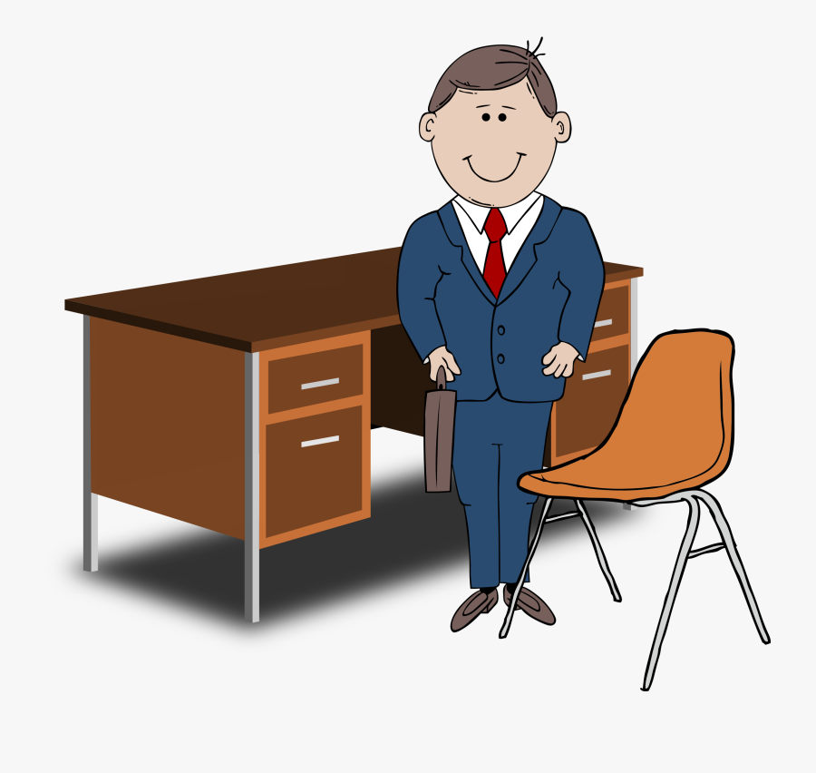 Desk Clipart Free Clipart Images Clipartwork - Manager Clipart, Transparent Clipart