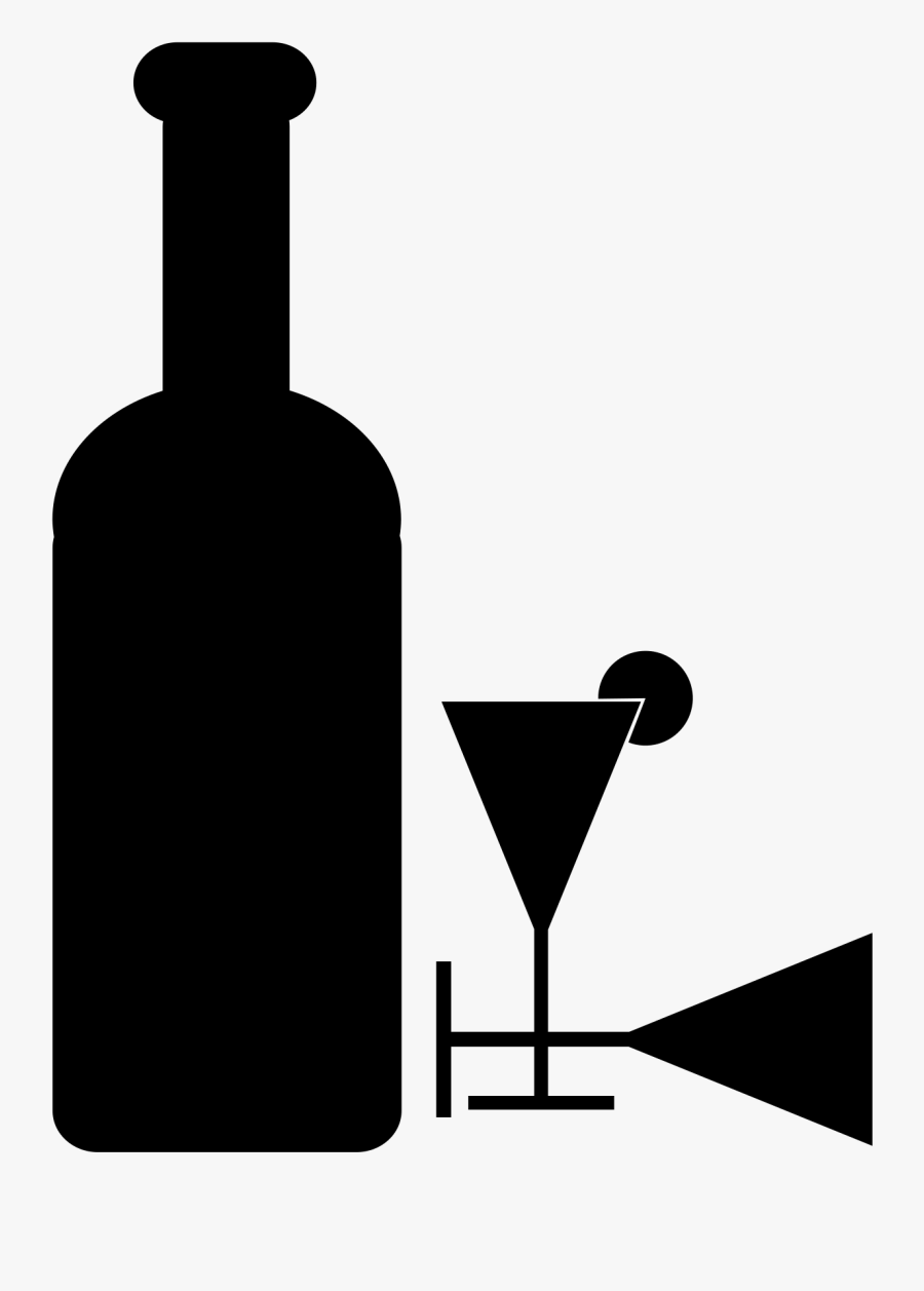 Dessert Wine,glass Bottle,tableware - Vino Blanco Y Negro Png, Transparent Clipart