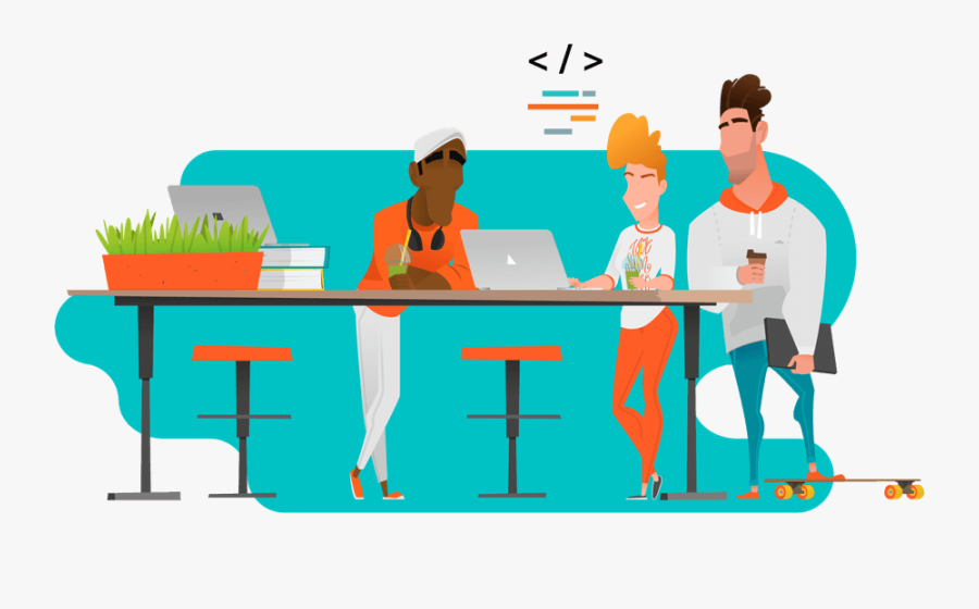 Desk Clipart Look Ahead - Table, Transparent Clipart