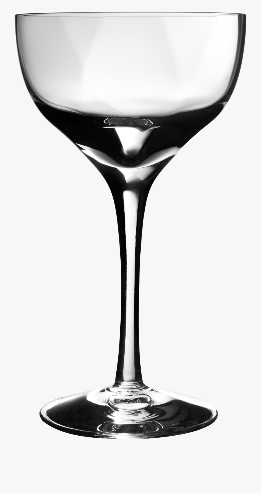 Wine Glass With Dog Ears Clipart - Empty Wine Glass Clipart, Transparent Clipart