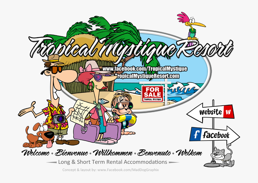 Tropics Clipart Resort - Cartoon Tourist, Transparent Clipart