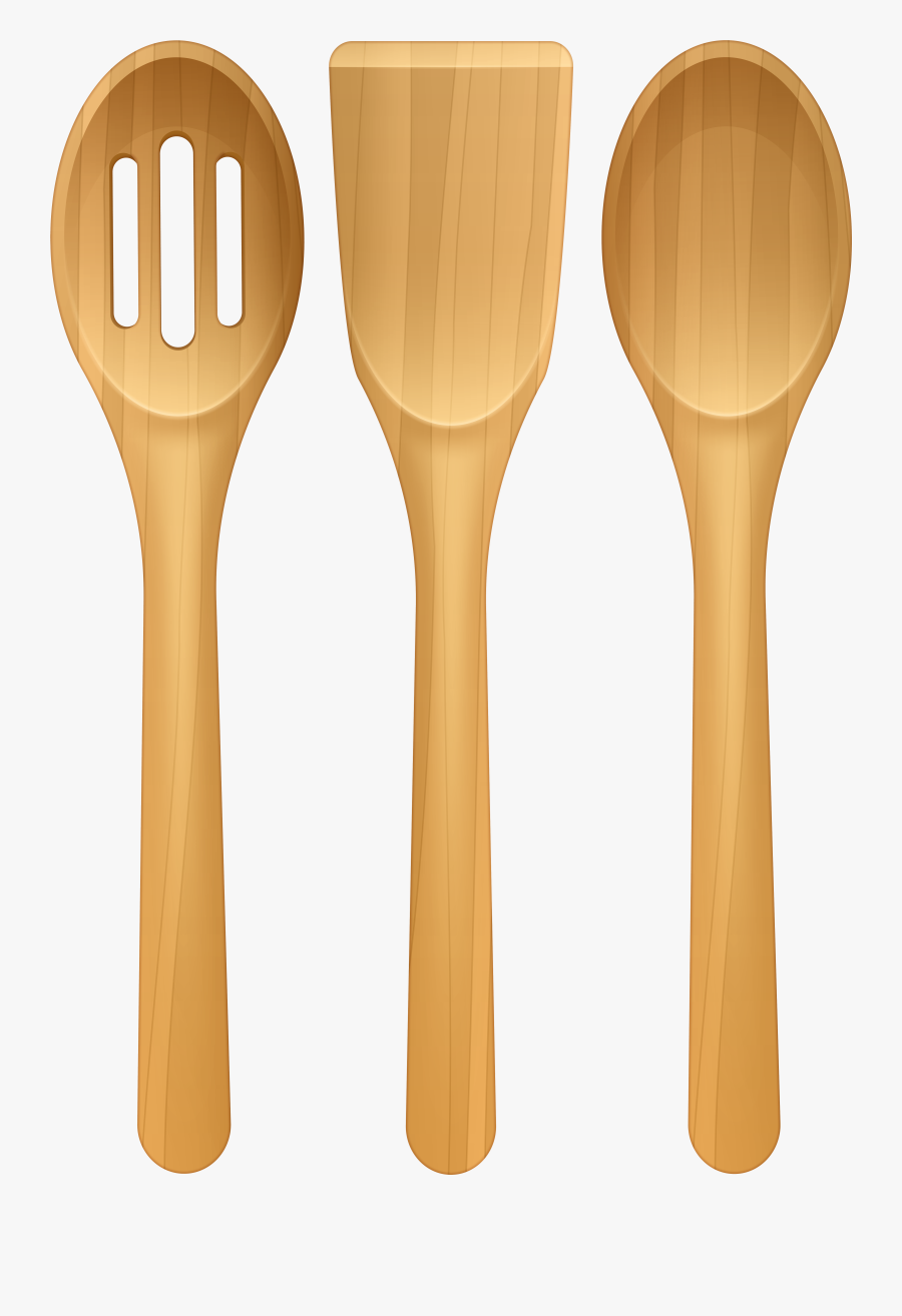 Wooden Kitchen Utensil Set Png Clip Art - Hardwood, Transparent Clipart