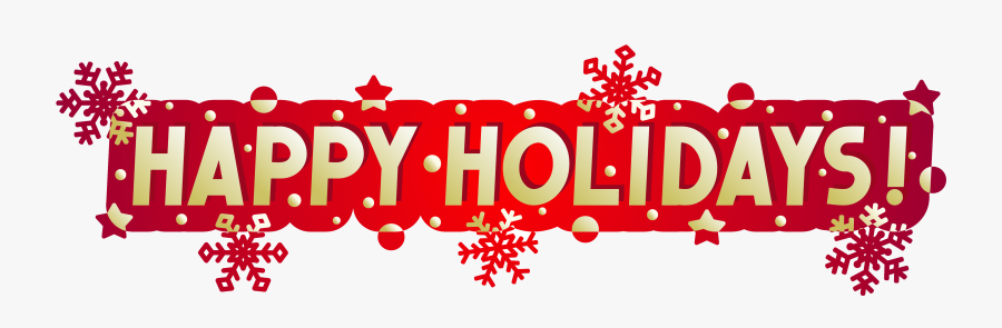 Collection Of Free - Happy Holidays Banner, Transparent Clipart