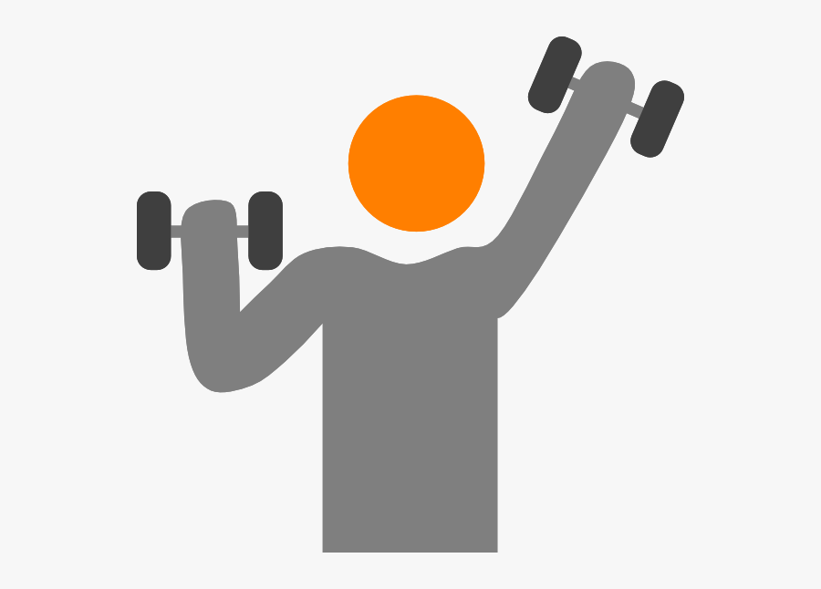 Weight Lifter Clip Art At Clker - Transparent Gym Clip Art, Transparent Clipart