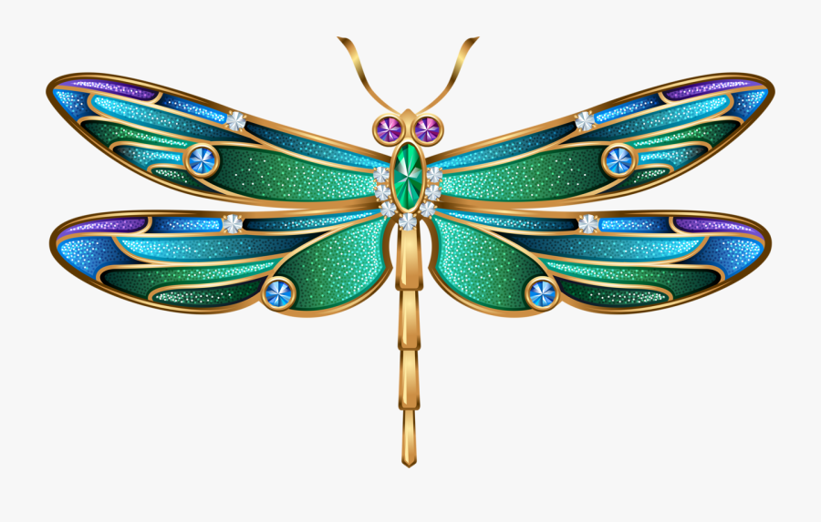 Blue Dragonfly Decoration Diamond Png Image High Quality - Libelula Azul Png, Transparent Clipart