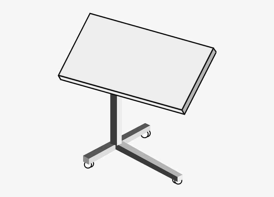 Rolling Laptop Desk - Coffee Table, Transparent Clipart