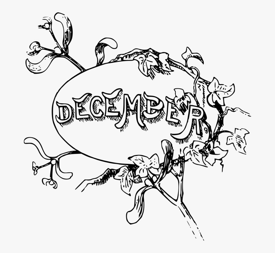 Thumb Image - December Clipart Black And White, Transparent Clipart