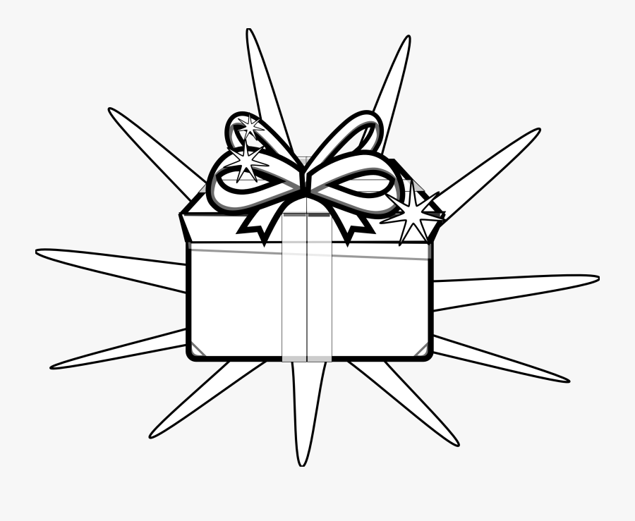 Color Gift Black And White, Transparent Clipart