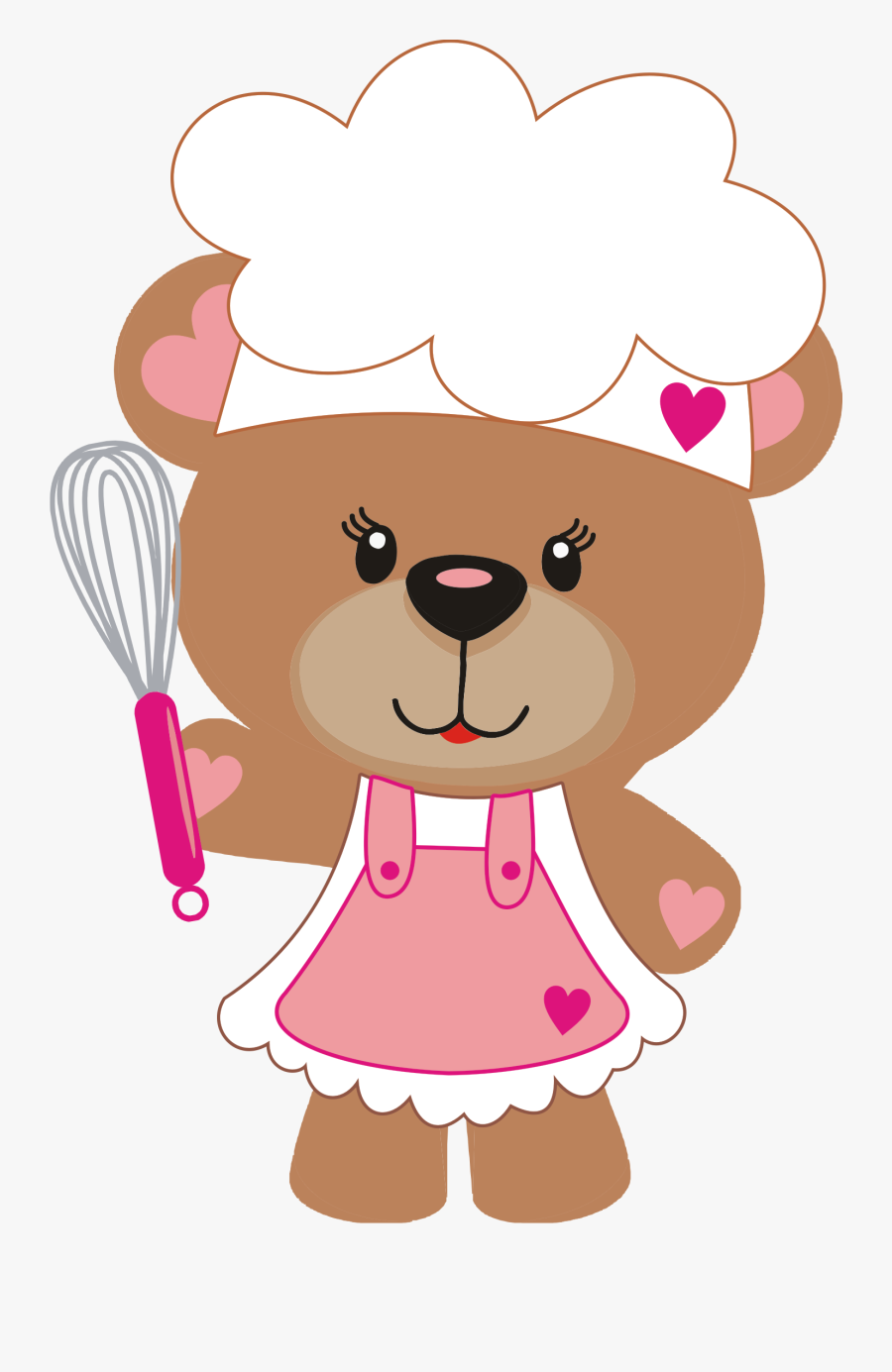 Bear Bordados En General - Ursinha Confeiteira Png, Transparent Clipart