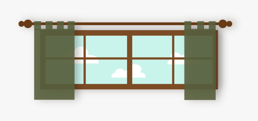 Kitchen Clipart Kitchen Cabinet - Cartoon Transparent Background Window Png, Transparent Clipart
