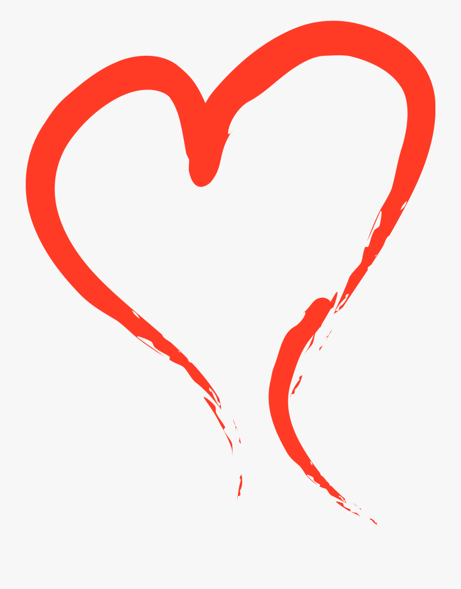 Transparent Valentine"s Day Clip Art - Heart Outline Clip Art, Transparent Clipart