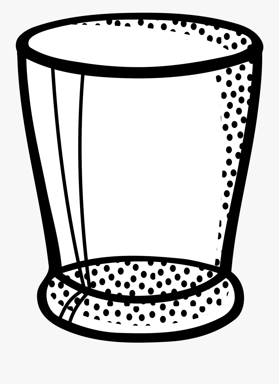 Clipart Water Glass Lineart - Glass, Transparent Clipart