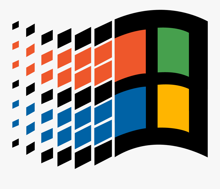 Vaporwave Clipart Windows 95 Pencil And In Color - Windows 95 Logo Png, Transparent Clipart