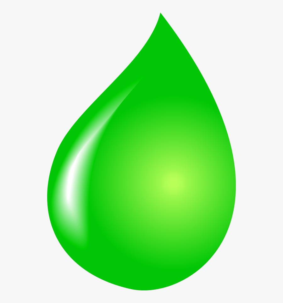 Water Drop Clipart Colorful Raindrop - Green Water Drop Transparent, Transparent Clipart