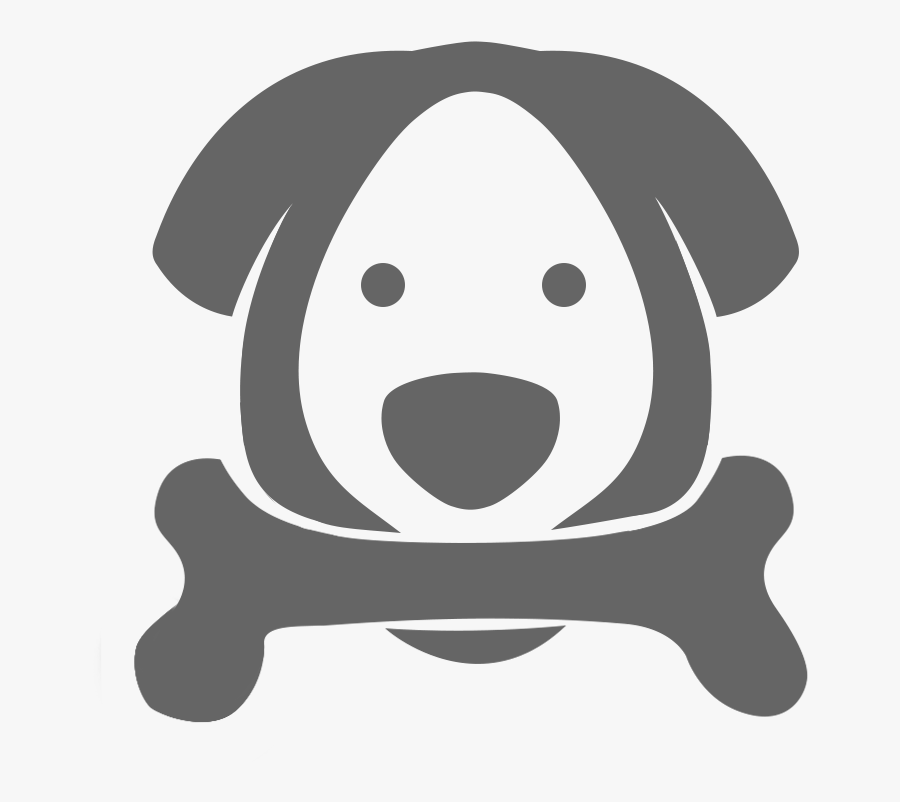 Dog Paw Clipart Bone - Dog With Bone Icon, Transparent Clipart