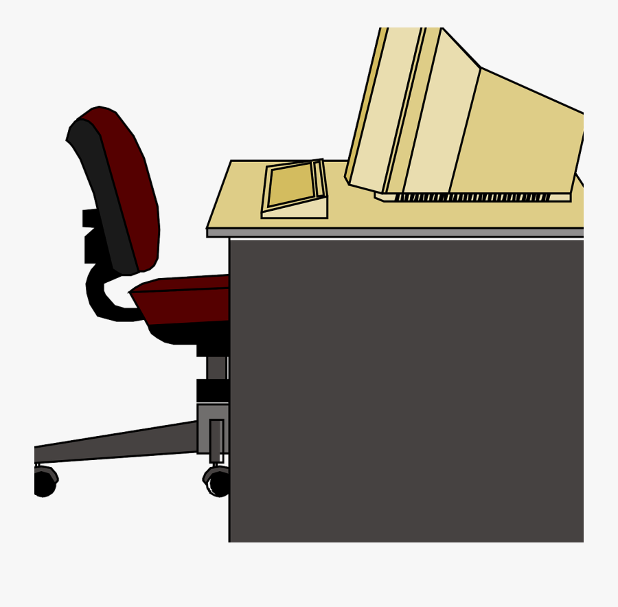 Purchasing Office Furniture - Table And Chair Office Clipart, Transparent Clipart