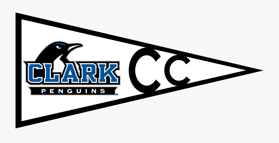 Clark College Pennant Clipart Clark College Penguin - Clark College Penguins Pennant, Transparent Clipart