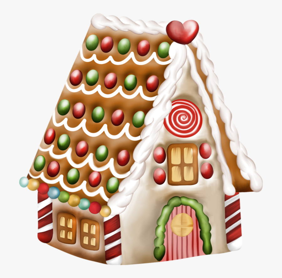 Decorate December Clipart - Gingerbread House Clipart Png, Transparent Clipart
