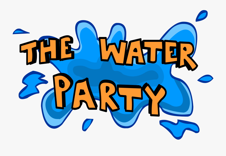 Water Clipart Logo - Blue Water Party Clipart, Transparent Clipart