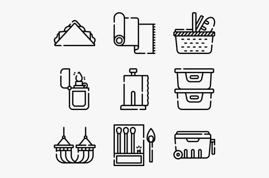 Kitchen Utensils Icons - Design Icon, Transparent Clipart