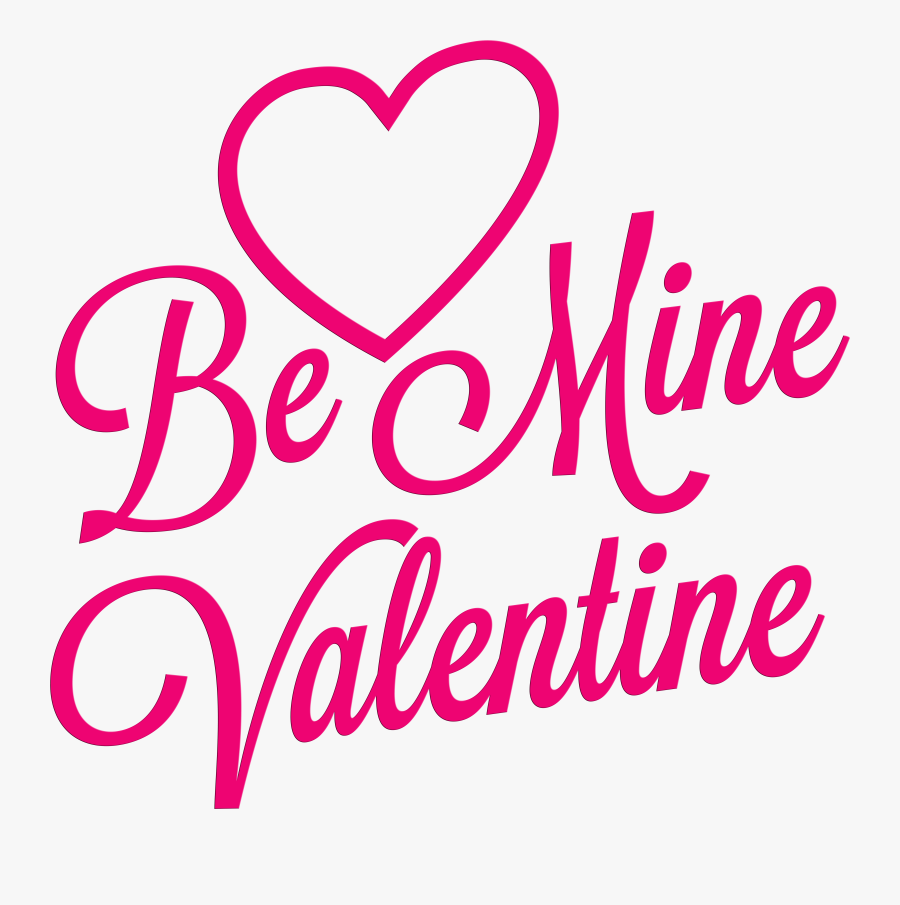 Mine Valentine Clip Art, Transparent Clipart