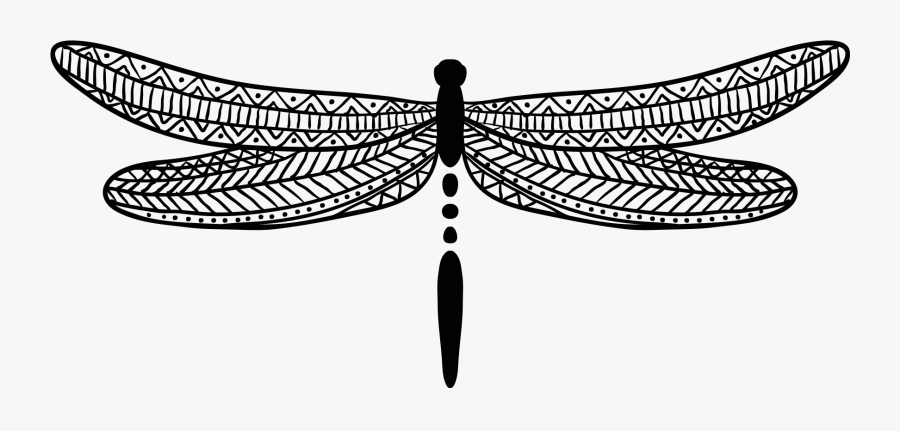 #dragonfly #wings #geometric #boho #bohemian #decor - Dragonfly, Transparent Clipart