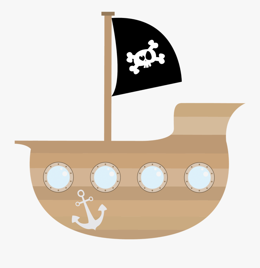 Pirate Ship Clipart Png , Png Download - Cute Pirate Ship Clipart, Transparent Clipart