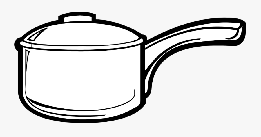 Clip Art Pot Clipart - Cooking Utensils Clipart Black And White, Transparent Clipart