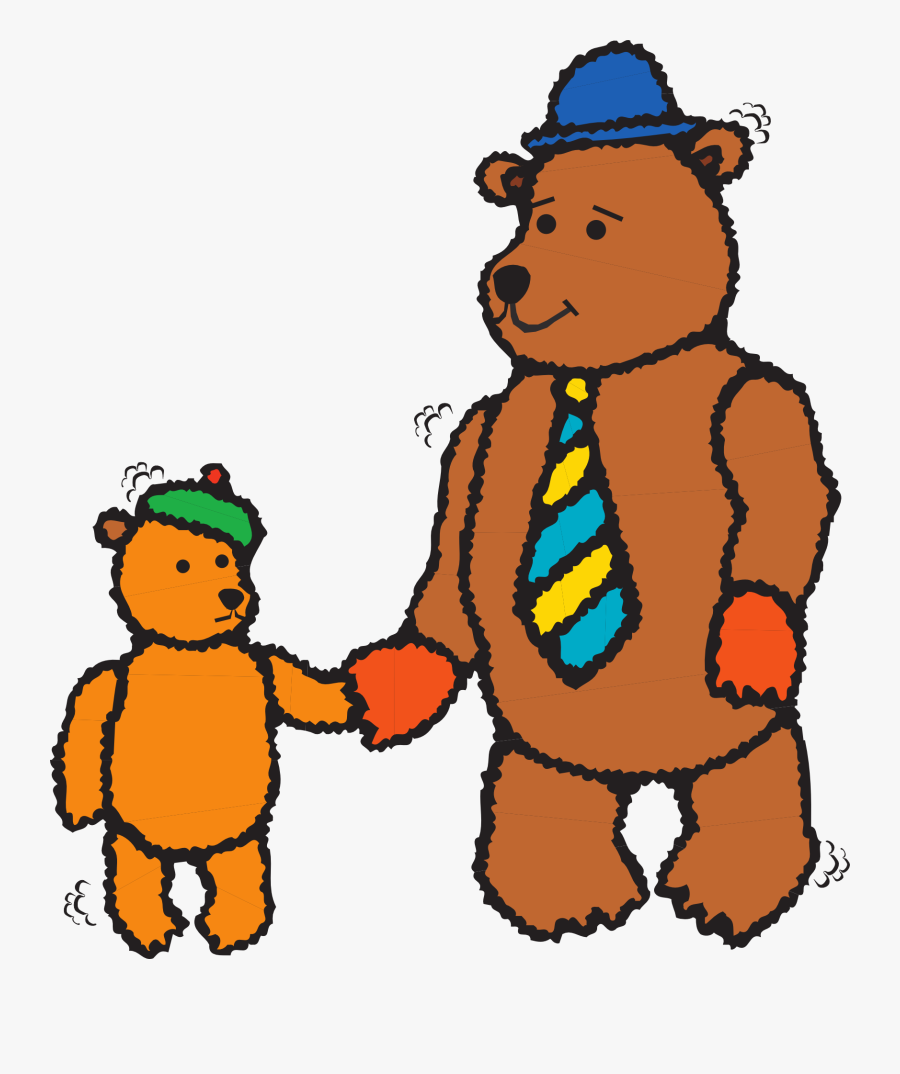 Goldilocks And The Three Bears Father"s Day Clip Art - Father Bear Clipart, Transparent Clipart