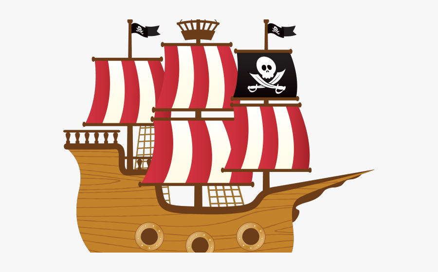 Pirate Ship Vector Png, Transparent Clipart