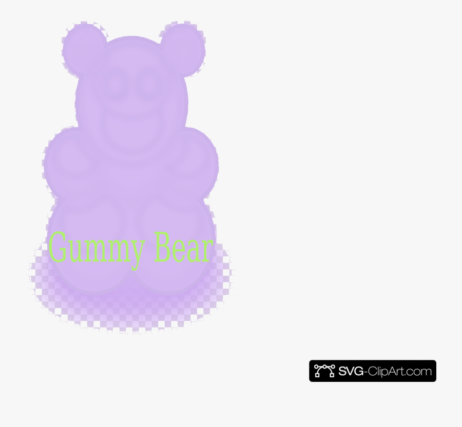 Gummy Bear Clip Art Icon And Clipart Transparent Png - Teddy Bear, Transparent Clipart