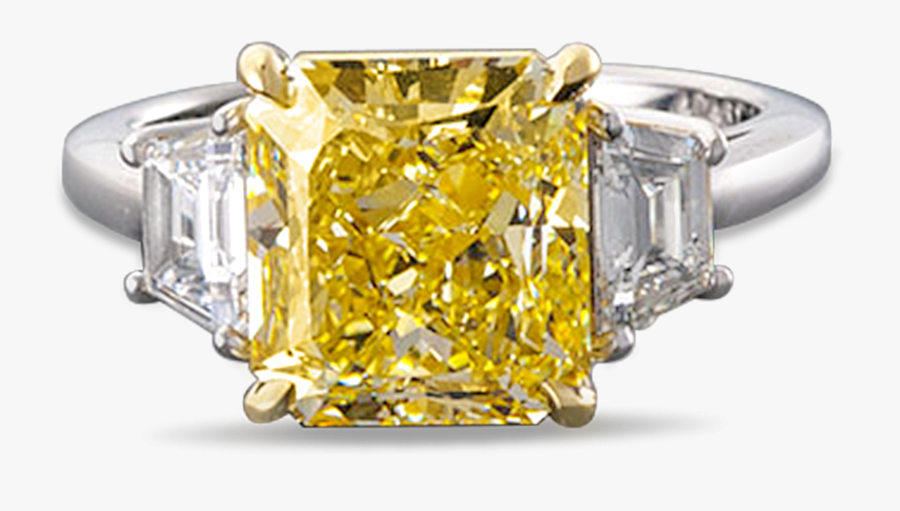 Transparent Diamond Shape Clipart - Yellow Diamond Rings, Transparent Clipart