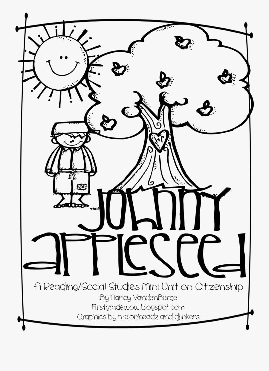 Being A Good Citizen Coloring Page - Printable Johnny Appleseed Coloring Page, Transparent Clipart