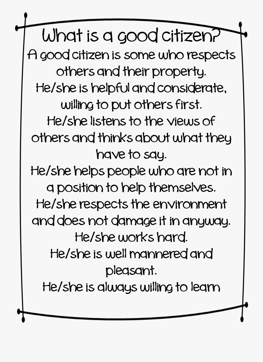 Transparent Constitution Clipart - Article On Good Citizen, Transparent Clipart