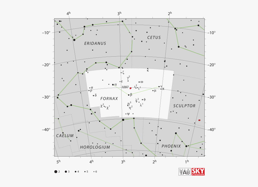 Transparent Constellations Png - Fornax Constellation, Transparent Clipart