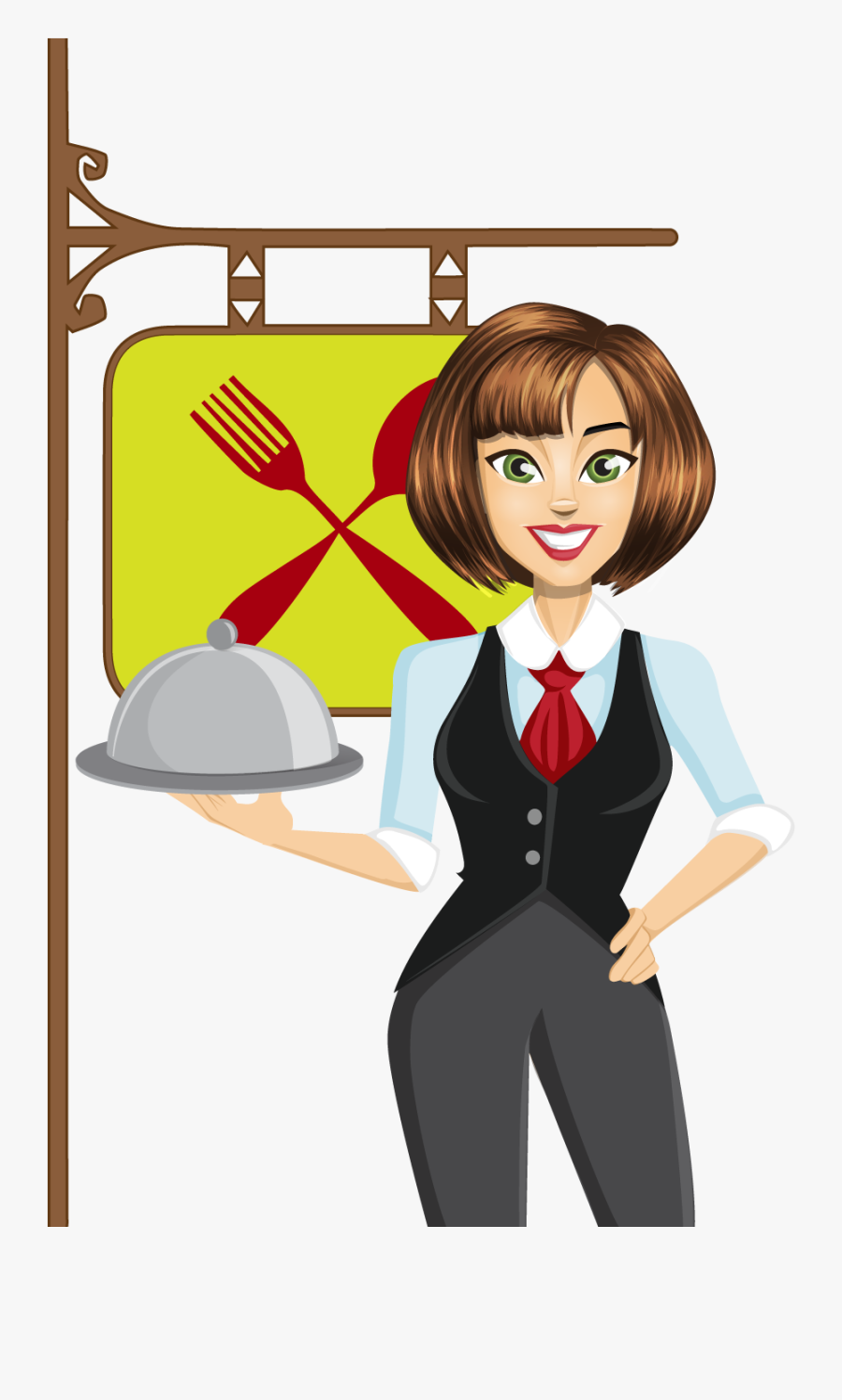 Free To Use &amp, Public Domain Men In Uniform Clip - Waitress Clipart Free, Transparent Clipart