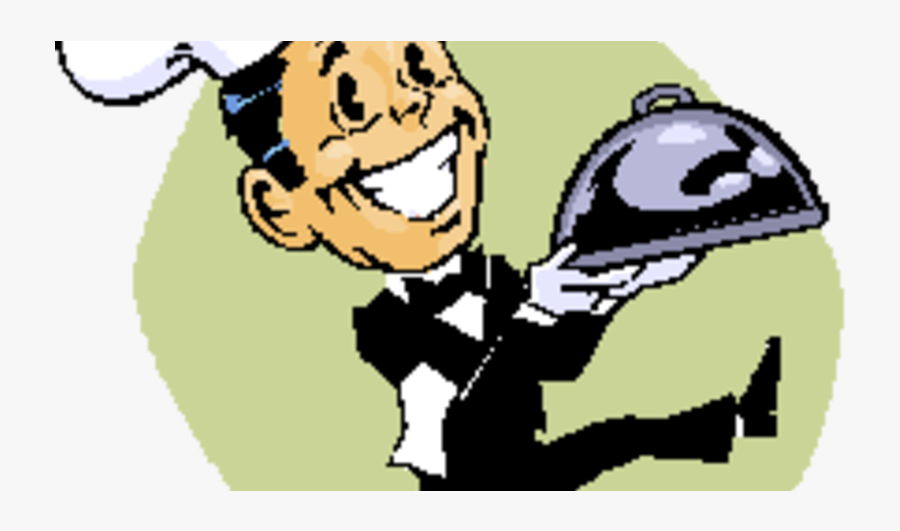Waiter Cartoon Clipart , Png Download - Restaurant Waiter Cartoon, Transparent Clipart