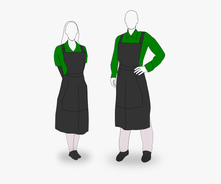Neck,sleeve,clothing - Cafe Uniform Clipart, Transparent Clipart