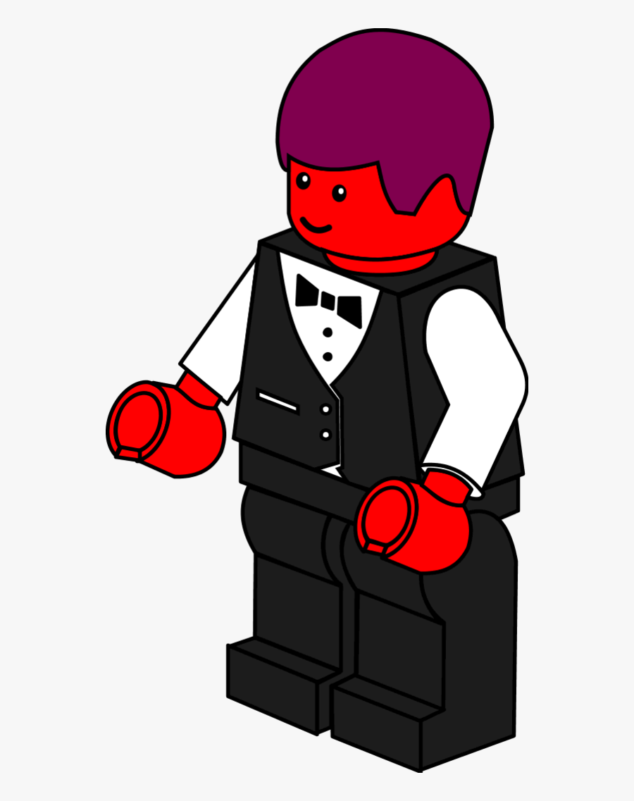 Lego Town Waiter - Lego Clipart, Transparent Clipart